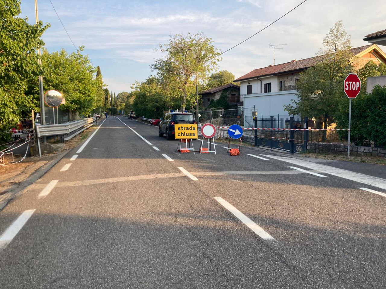 Immagine per La statale del Vallone rimane chiusa, domati gli incendi sul Carso